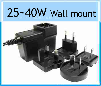 25~40W Interchangeable Medical Power Adapter