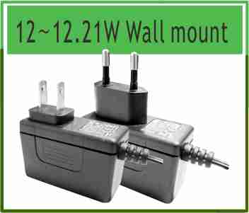 12W Medical Wallmount Power Adapter